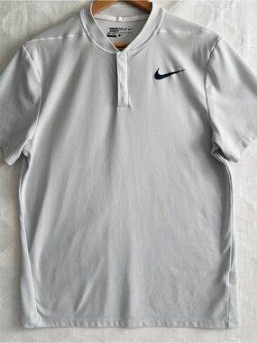 Nike Golf Dri-FIT Modern Fit Polo Shirt White Men's Large Performance Golf